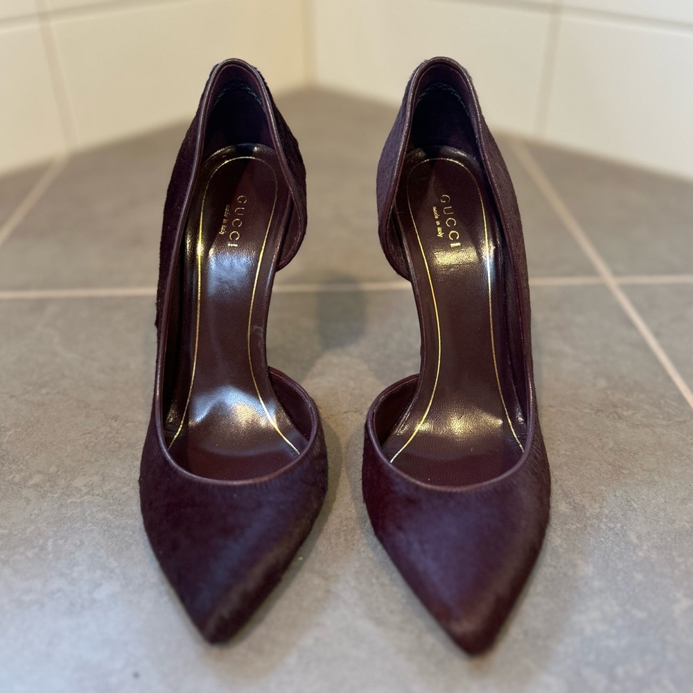 GUCCI Pony-style calfskin heels size EU 38